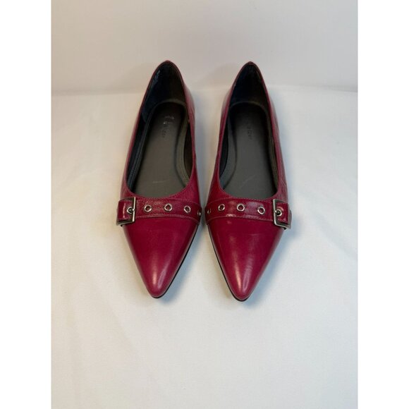 Naturalizer Flats Women Size 9M Maroon Pointed Toe Buckle Accent Casual Shoes - Picture 2 of 14